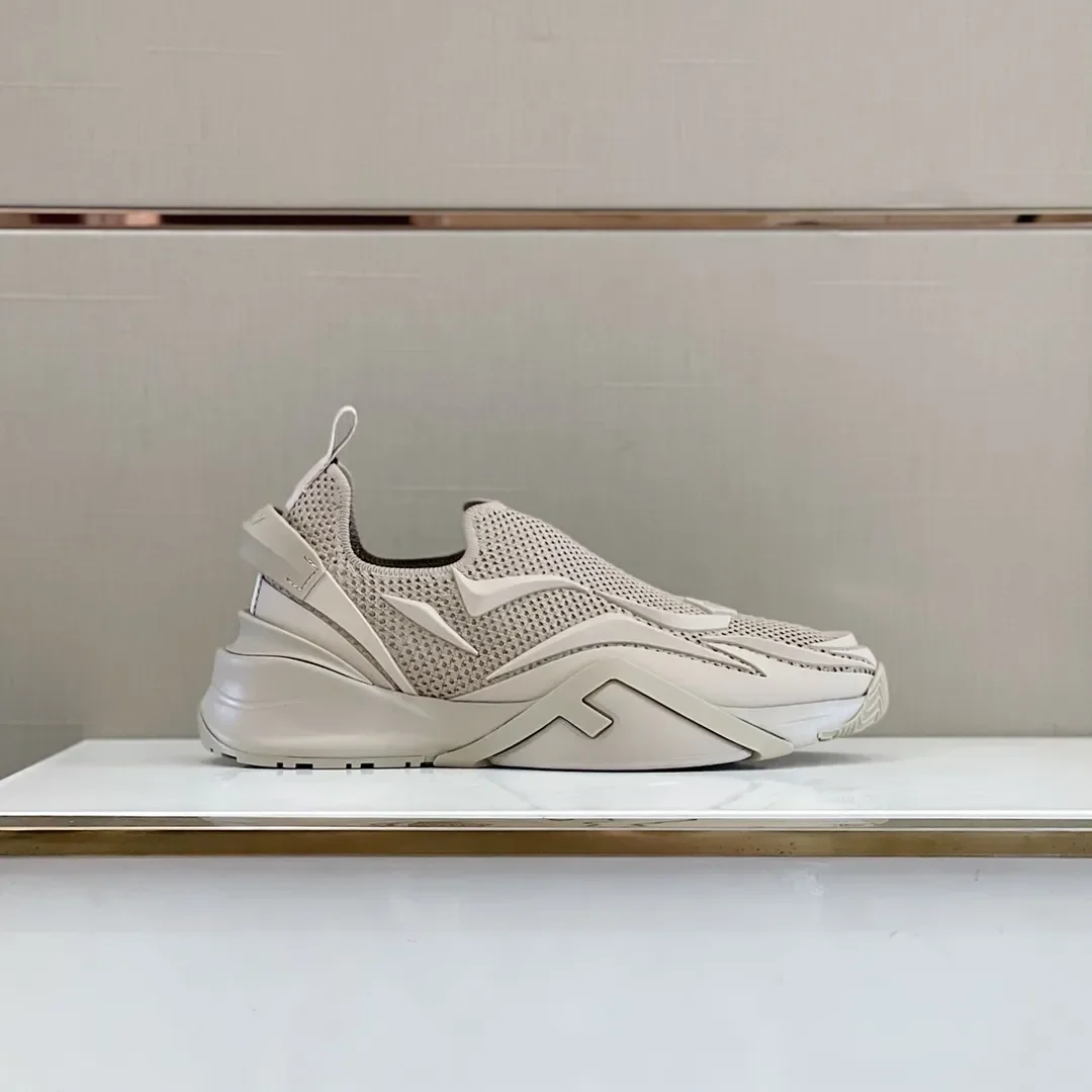 Fendi Flow Slip-On Sneakers — White product view 3