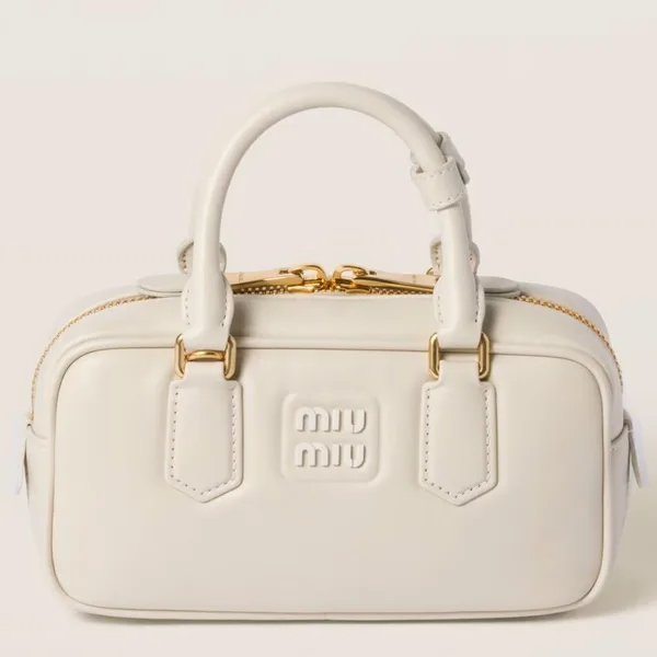 Miu Miu Arcadie Medium Bag in White Leather product photo