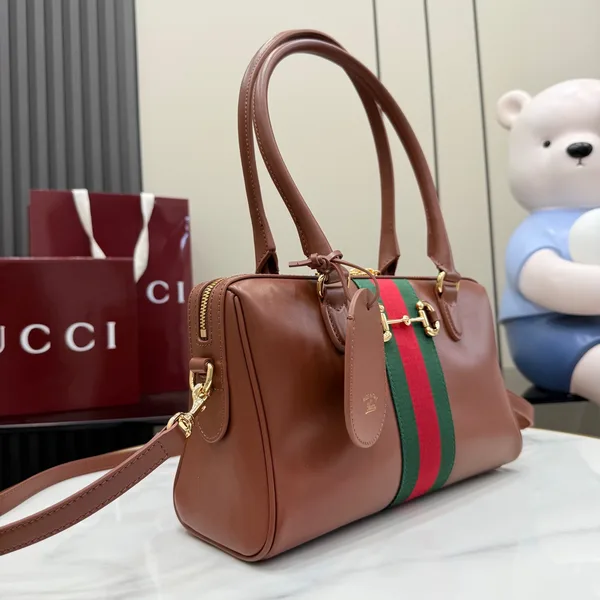Gucci Borsetto Medium Boston Bag — Brown product view 2