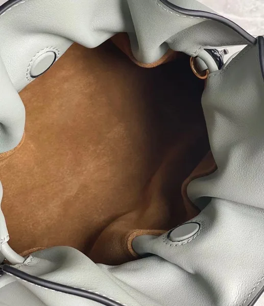 Loewe Flamenco Clutch Bag In Ash Grey Calfskin product view 8