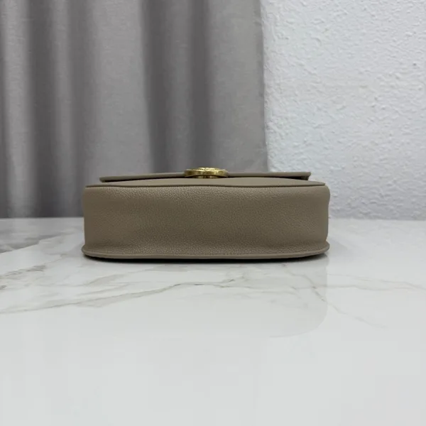 Medium Dior Médaillon Flap Bag — Taupe product view 6