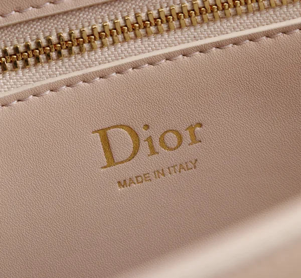 Medium Dior Médaillon Flap Bag — Light Pink product view 8
