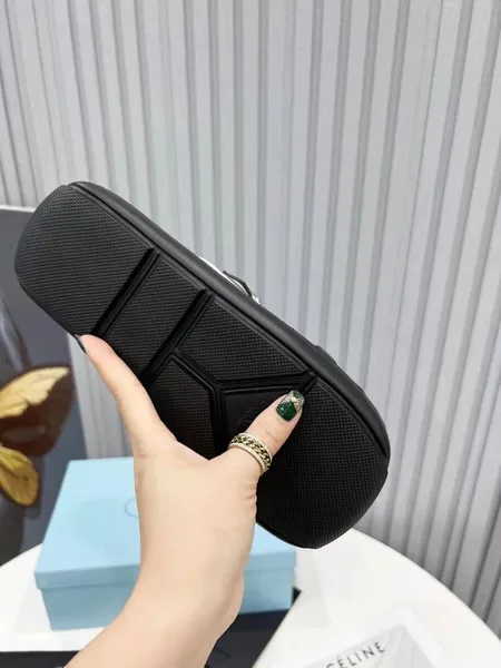 Prada Double-strap Sandals In White Leather product view 7