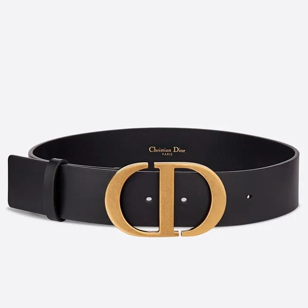 Dior 30 Montaigne 35MM Belt In Black Smooth Calfskin product photo