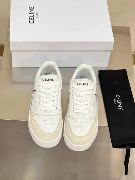 Celine Women’s CT-10 Low-top Sneakers in White Leather product view 10