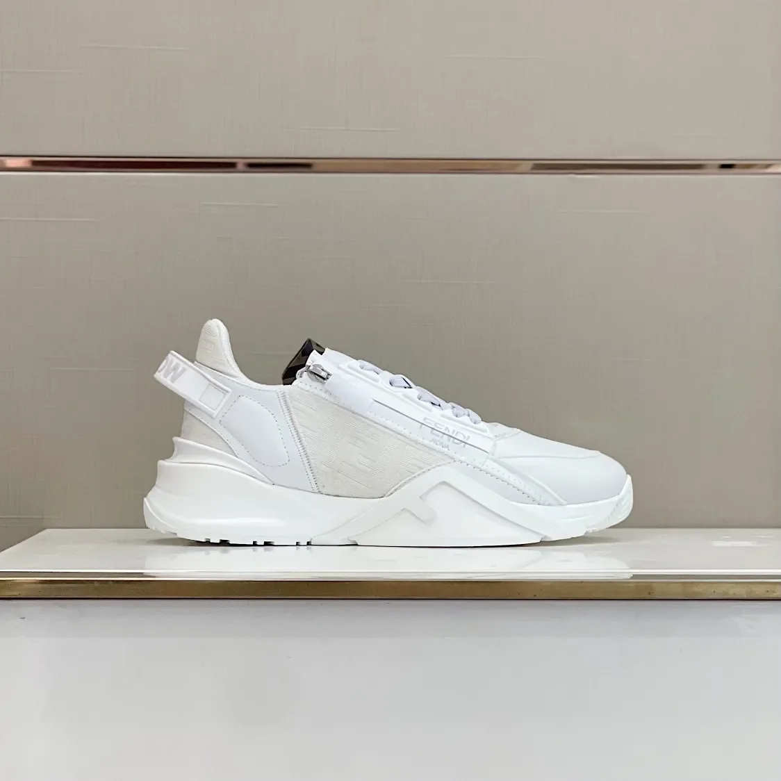 Fendi Flow Low-Top Sneakers White 2022 product view 3