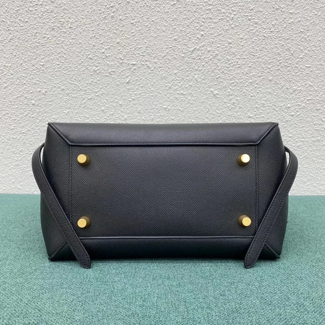 Celine Belt Mini Bag In Black Grained Calfskin product view 5