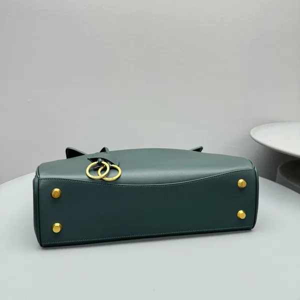 Balenciaga Rodeo Medium Bag in Dark Green Calfskin product view 4