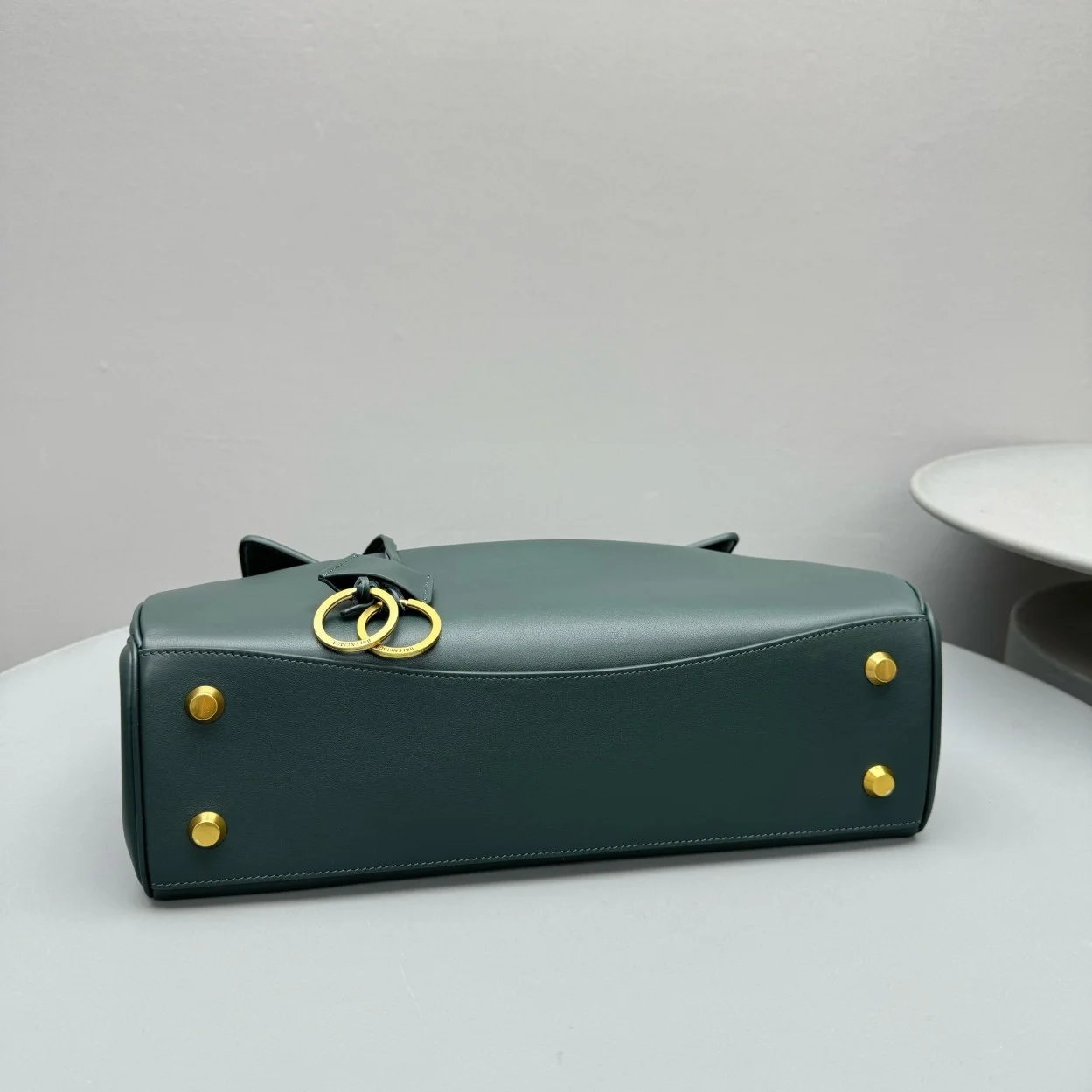 Balenciaga Rodeo Medium Bag in Dark Green Calfskin product view 4