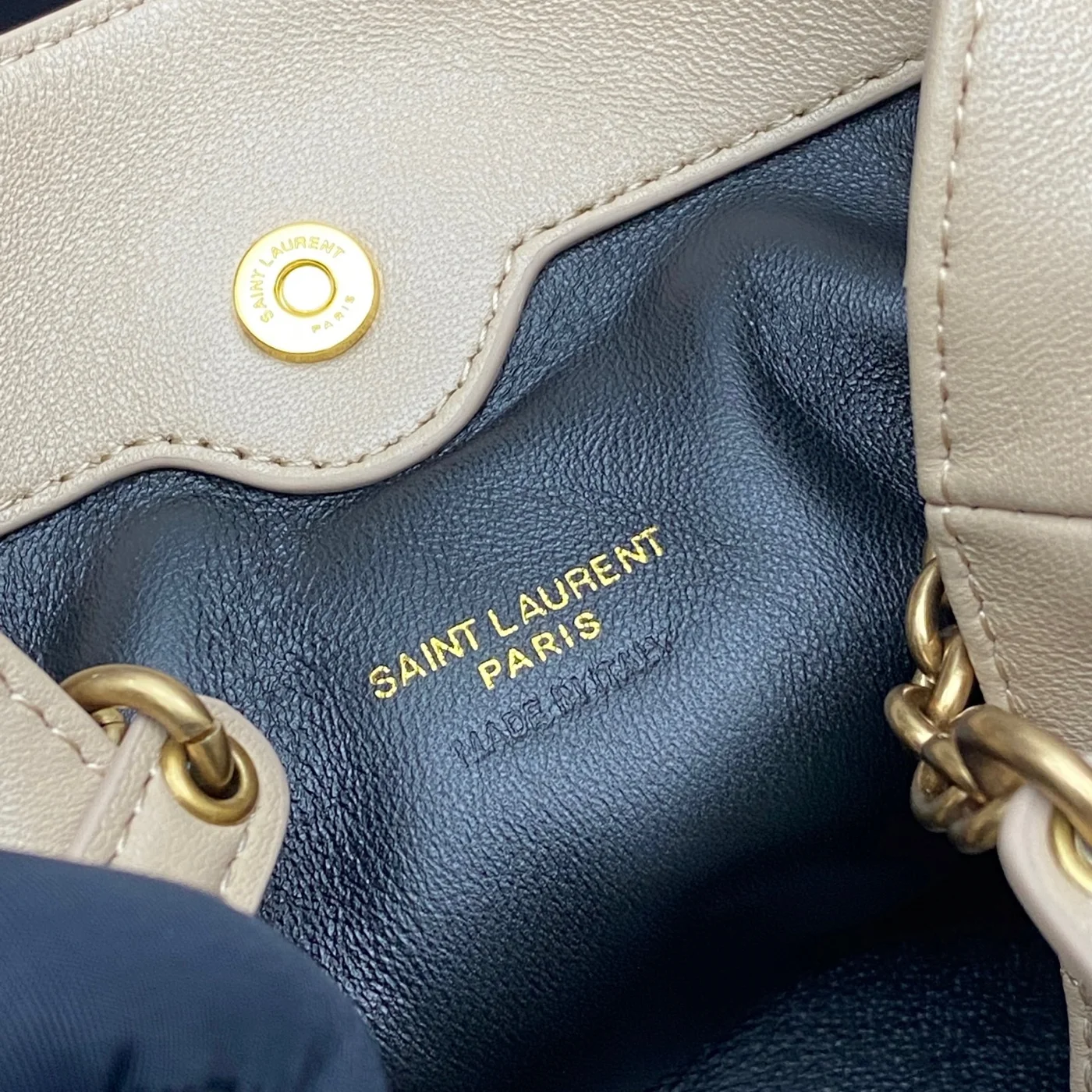 Saint Laurent Jamie Mini Shoulder Pouch — Beige product view 9