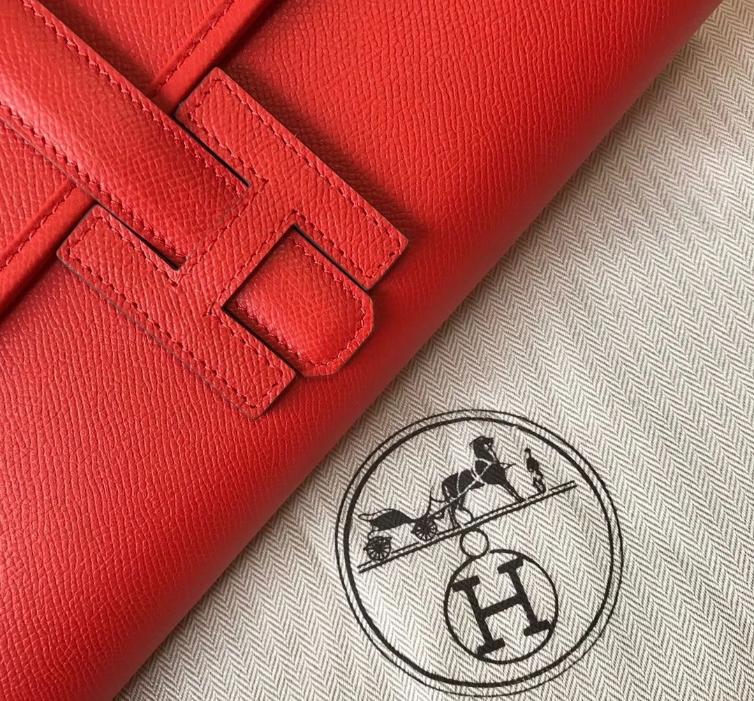 Hermes Jige Elan 29 Clutch Bag In Red Epsom Leather product view 7