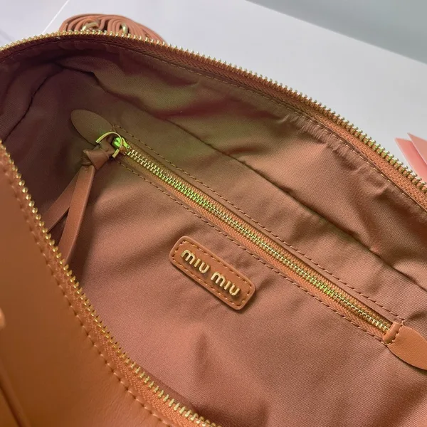 Miu Miu Arcadie Large Bag in Cognac Leather product view 6