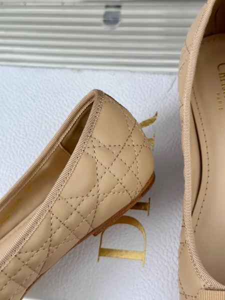 Dior Ballerina Flats in Nude Quilted Cannage Calfskin product view 6