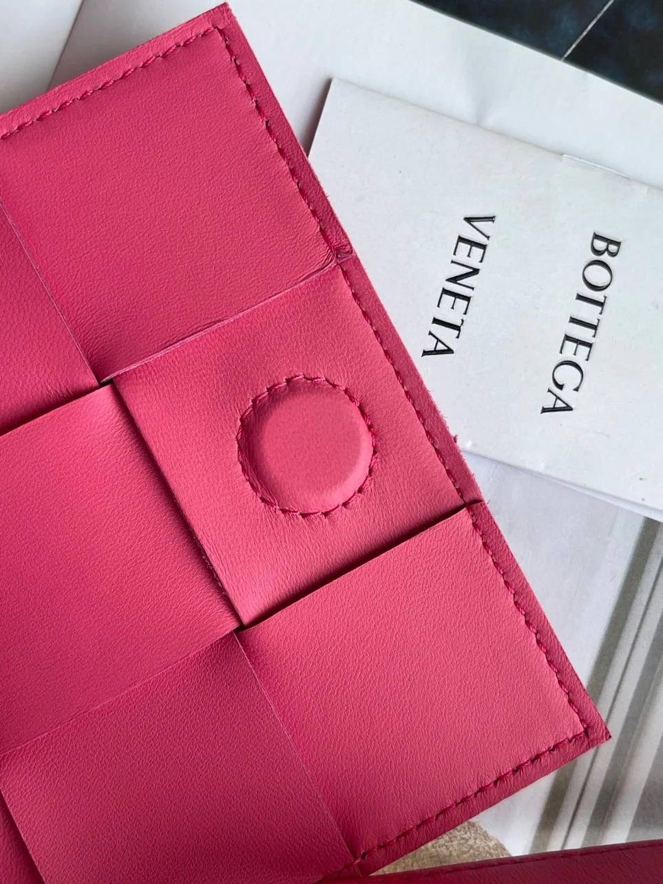 Bottega Veneta Candy Cassette Bag In Cranberry Lambskin product view 7