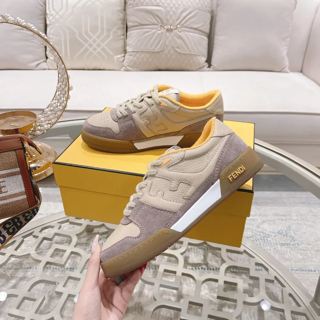 Fendi Match 2024 Sneakers Beige Yellow product view 4