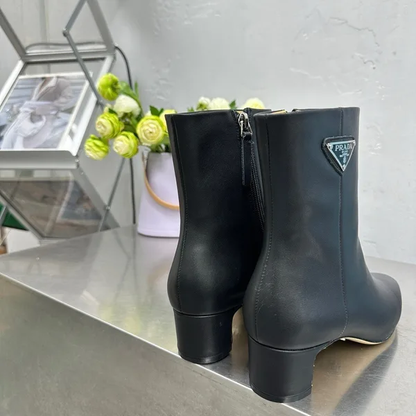 Prada Ankle Boots 55mm in Black Leather product view 8