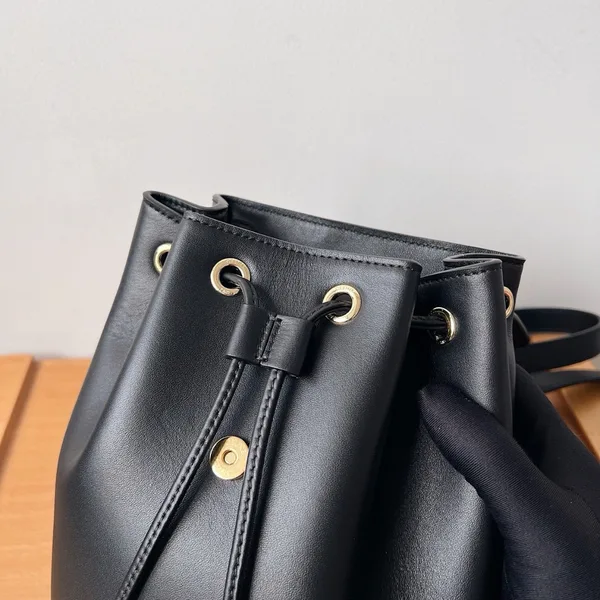 Celine Bonnie Backpack in Black Calfskin product view 6