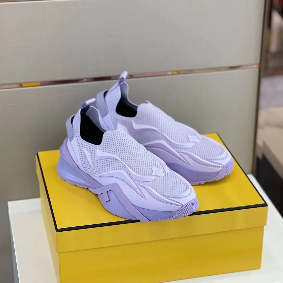 Fendi Flow Slip-On Sneaker, Purple Knit product view 1