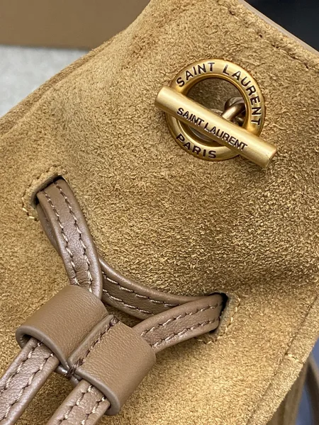 Saint Laurent Jamie Mini Shoulder Pouch — Tan Suede product view 6