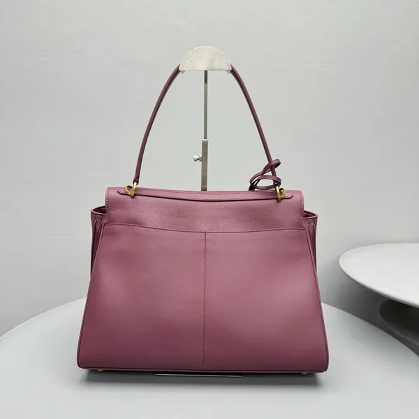 Balenciaga Rodeo Medium Bag in Burgundy Calfskin product view 8