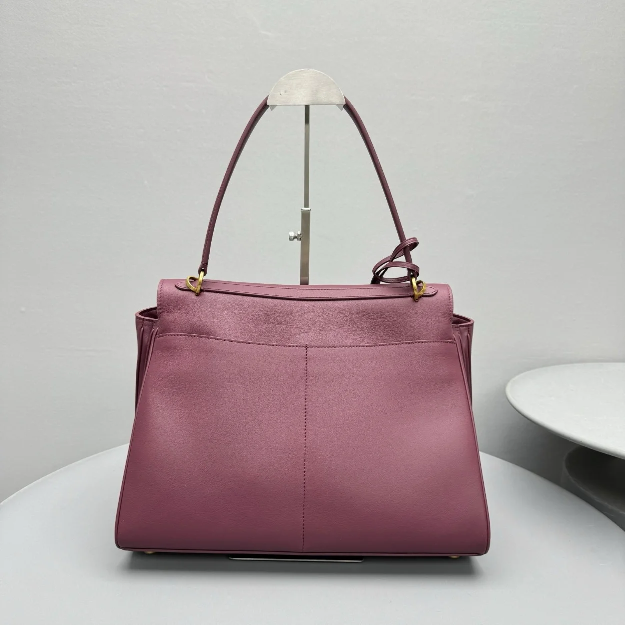 Balenciaga Rodeo Medium Bag in Burgundy Calfskin product view 8