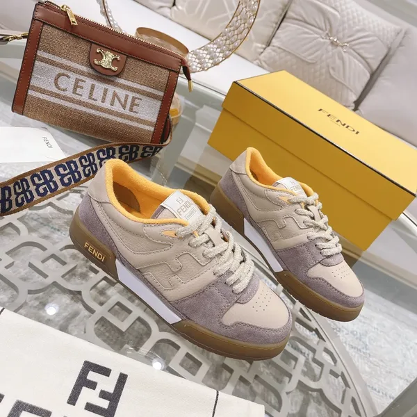 Fendi Match 2024 Sneakers Beige Yellow product view 3