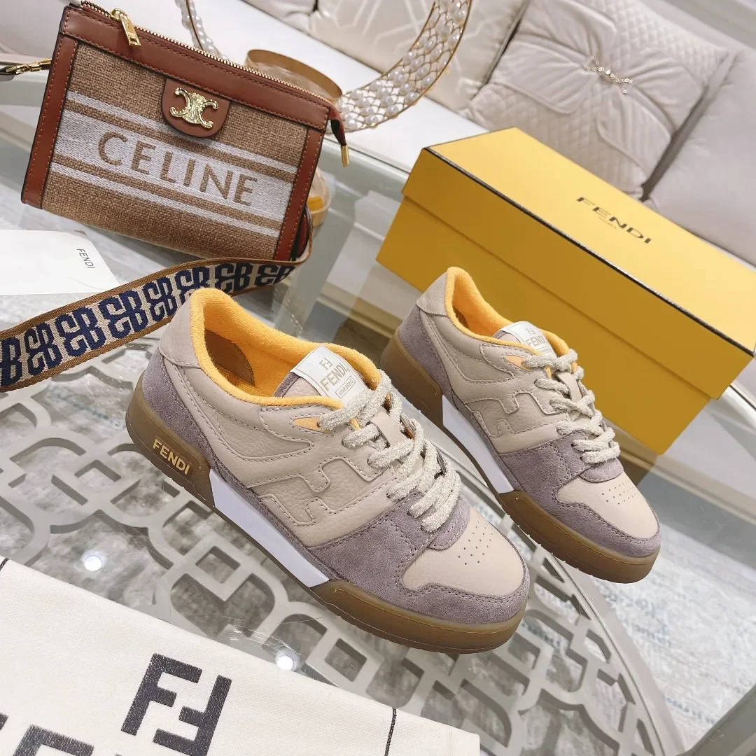 Fendi Match 2024 Sneakers Beige Yellow product view 3