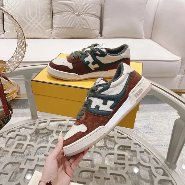 Fendi Match 2024 Sneakers White & Green product view 4