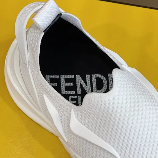 Fendi Flow Slip-On Sneakers in White product view 7