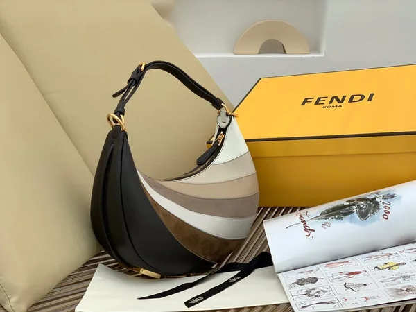 Fendi Fendigraphy Small Hobo Bag In Inlaying Leather product view 9