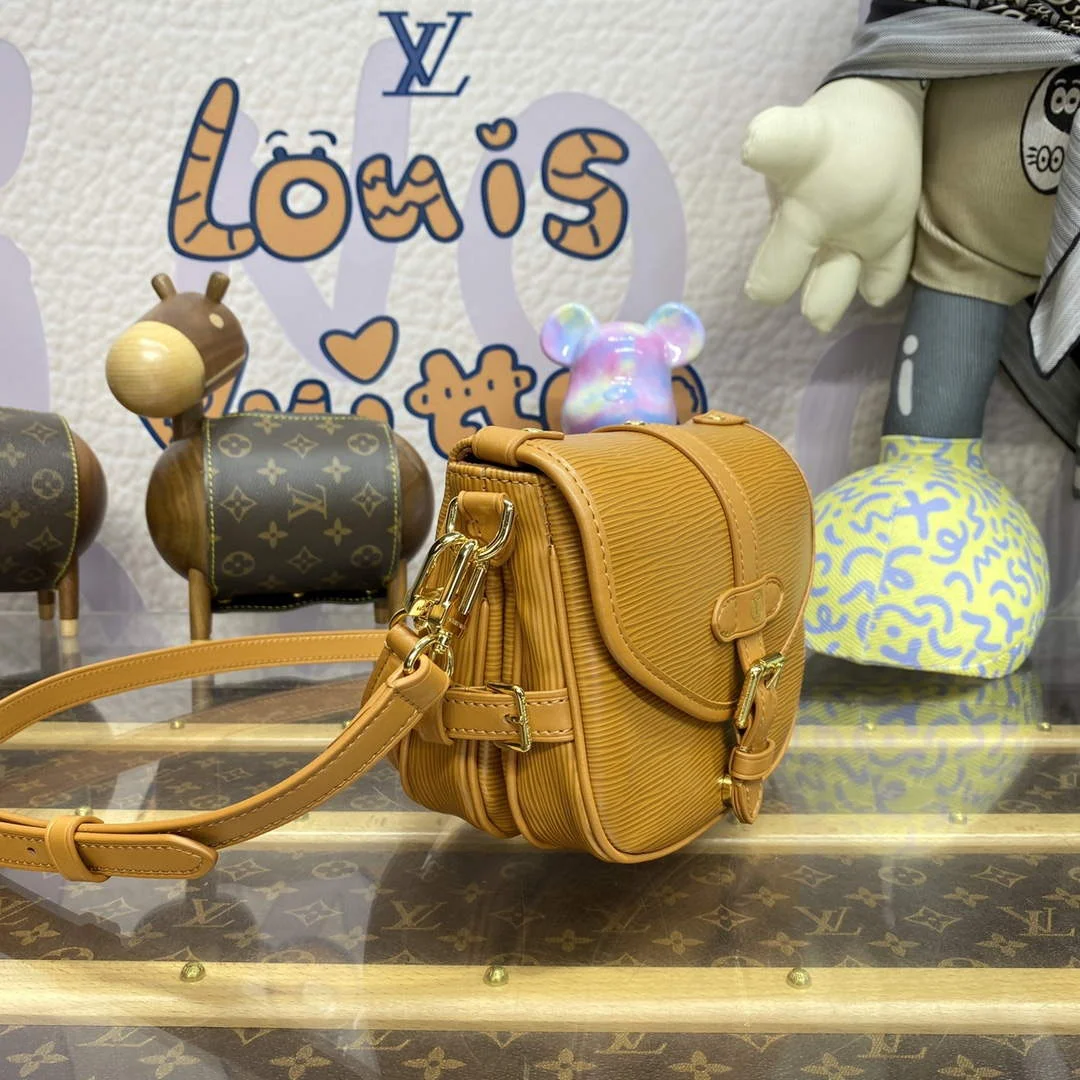 Louis Vuitton M23471 Saumur BB Saddle Bag Safran Brown product view 3
