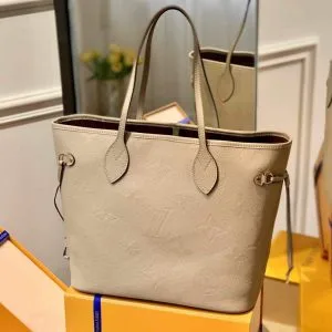 Louis Vuitton M45686 Neverfull MM M45685 Bag Embossed Cowhide Leather product photo