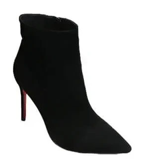 Christian Louboutin So Kate Booty 100 Suede-Effect Ankle Boots Black product view 1