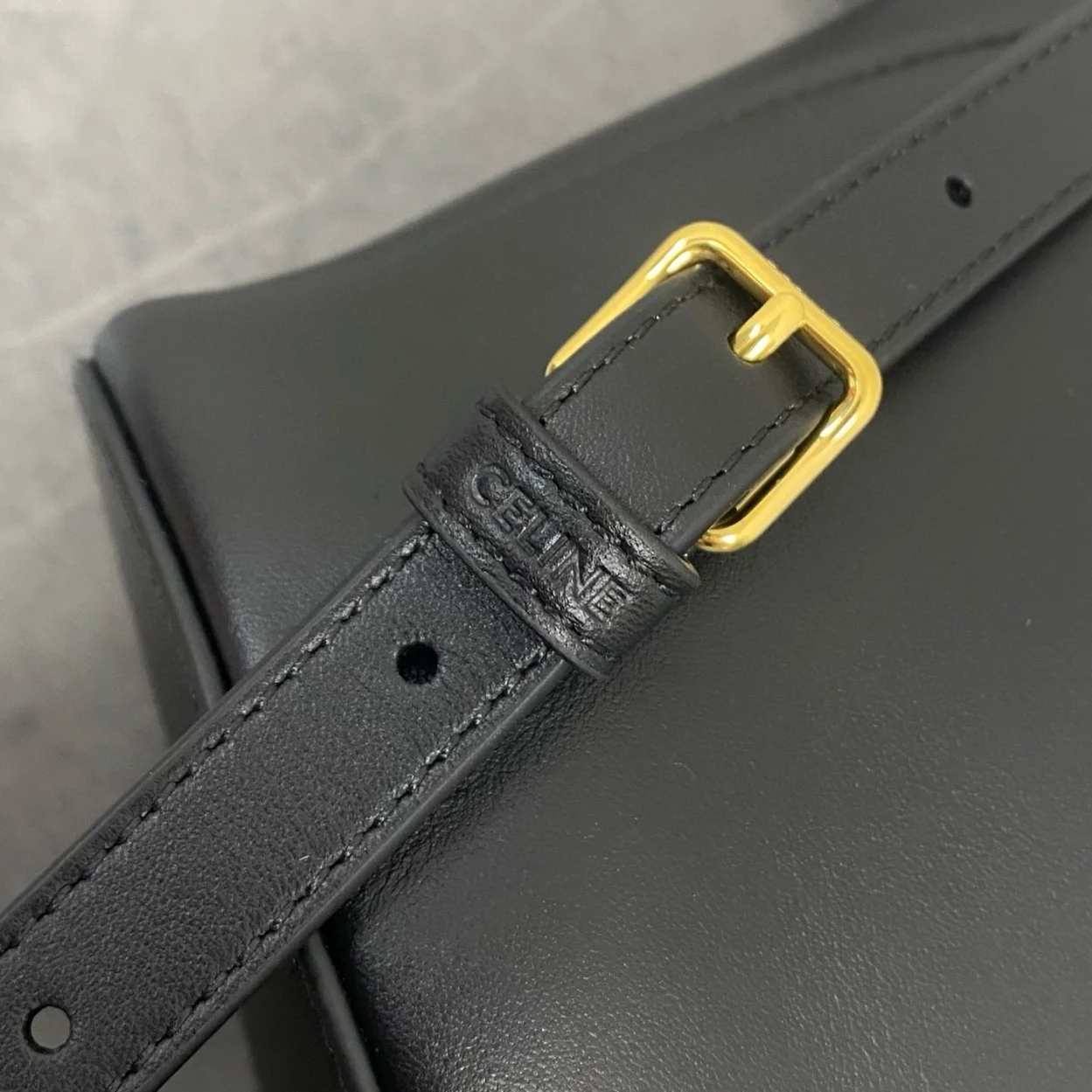Celine Bonnie Backpack in Black Calfskin product view 7