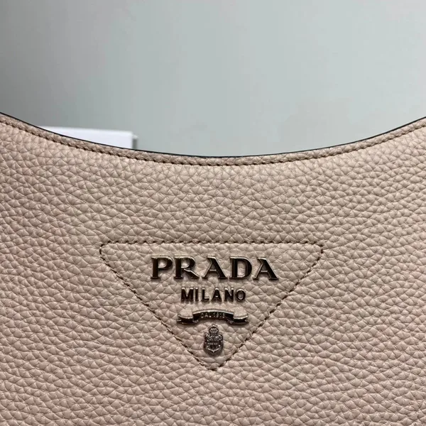 Prada Hobo Bag in Sand Grained Leather product view 2