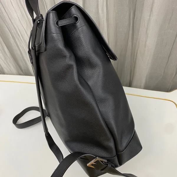 Saint Laurent Sac De Jour Backpack In Black Grained Leather product view 3