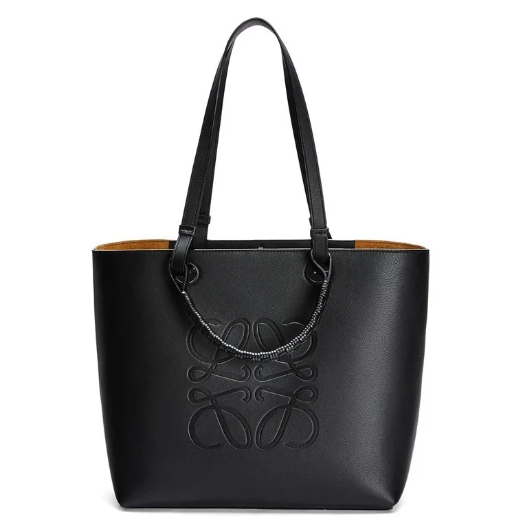 Loewe Anagram Small Tote In Black Classic Calfskin product view 1