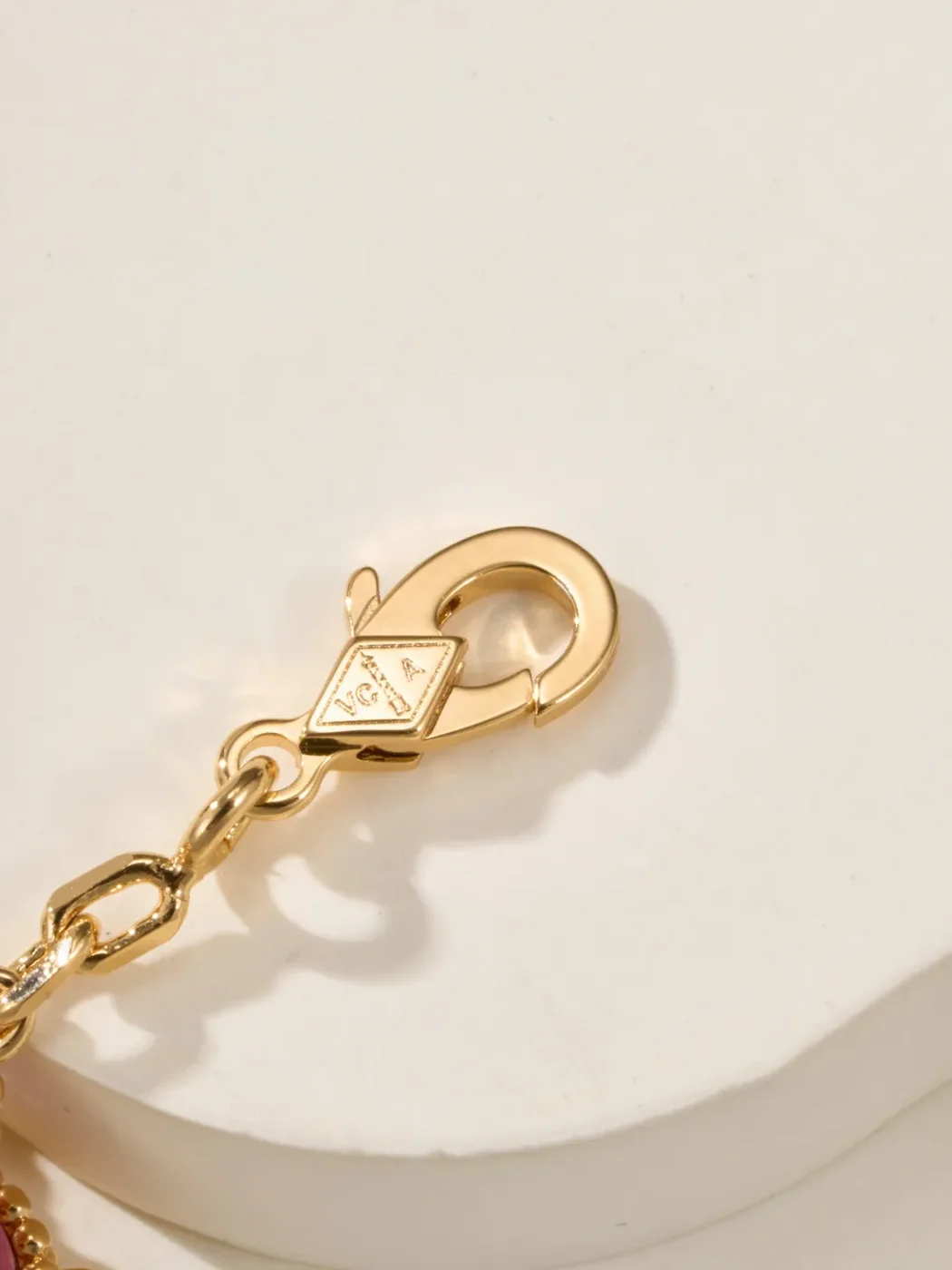 Van Cleef & Arpels Alhambra Pink Five-Clover Gold-Tone Bracelet product view 9