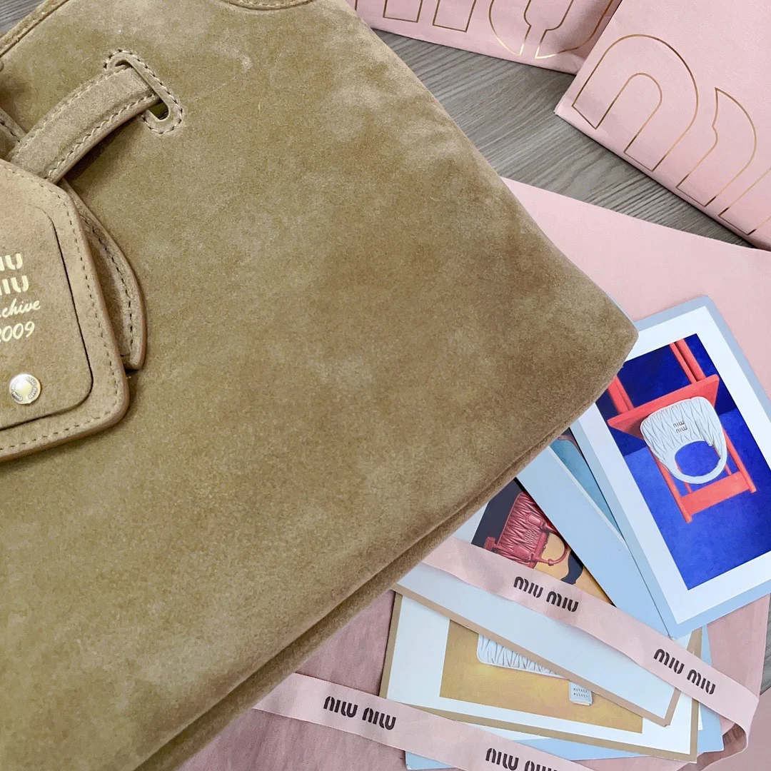 Miu Miu Aventure Suede Bag — Tan Suede product view 6
