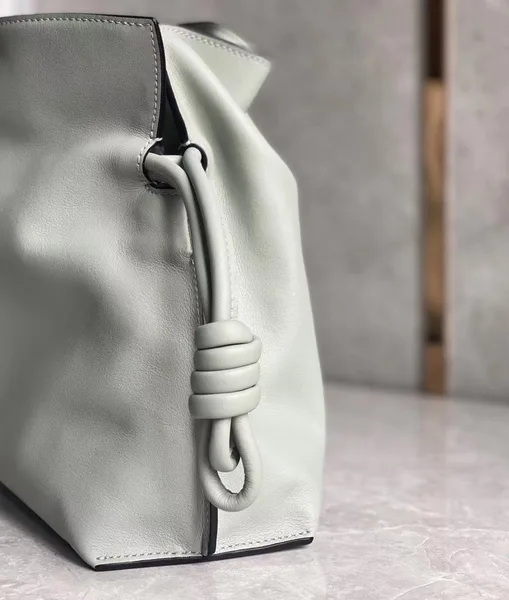 Loewe Flamenco Clutch Bag In Ash Grey Calfskin product view 3