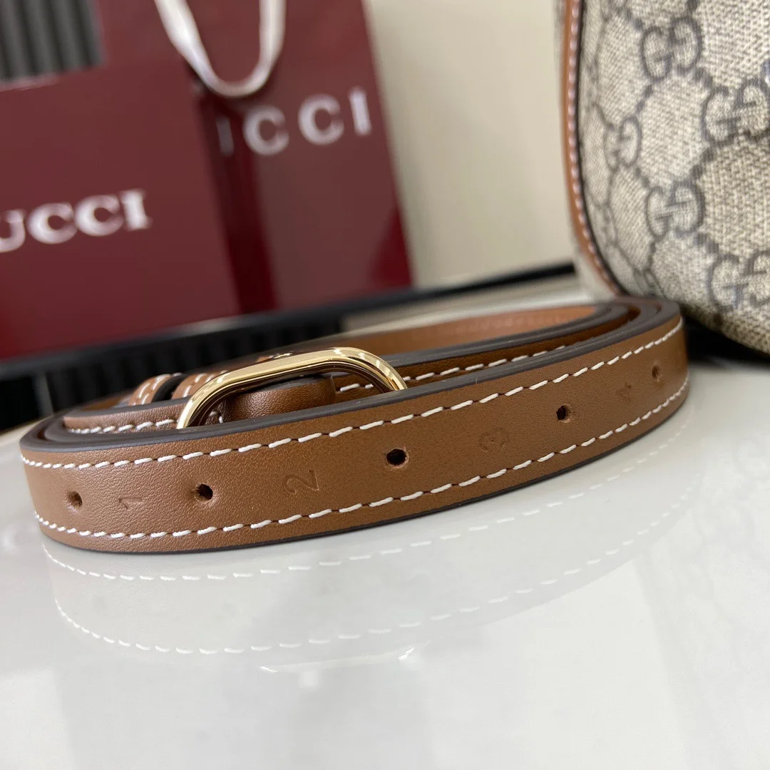 Gucci Gg Emblem Medium Bucket Bag — Beige and Brown product view 10