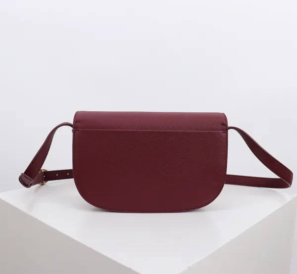 Medium Dior Médaillon Flap Bag — Burgundy product view 7