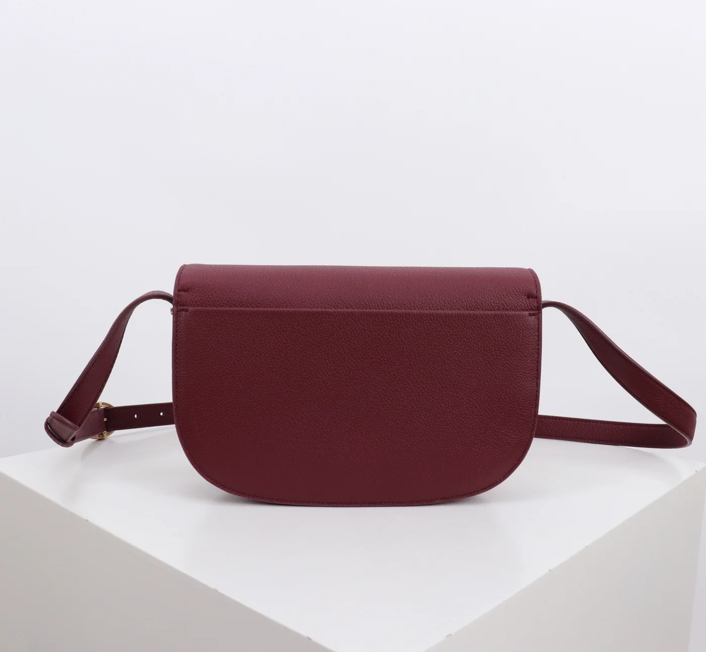 Medium Dior Médaillon Flap Bag — Burgundy product view 7