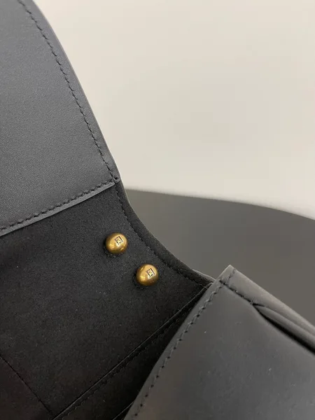 Fendi C’mon Small Bag in Black Calfskin product view 5