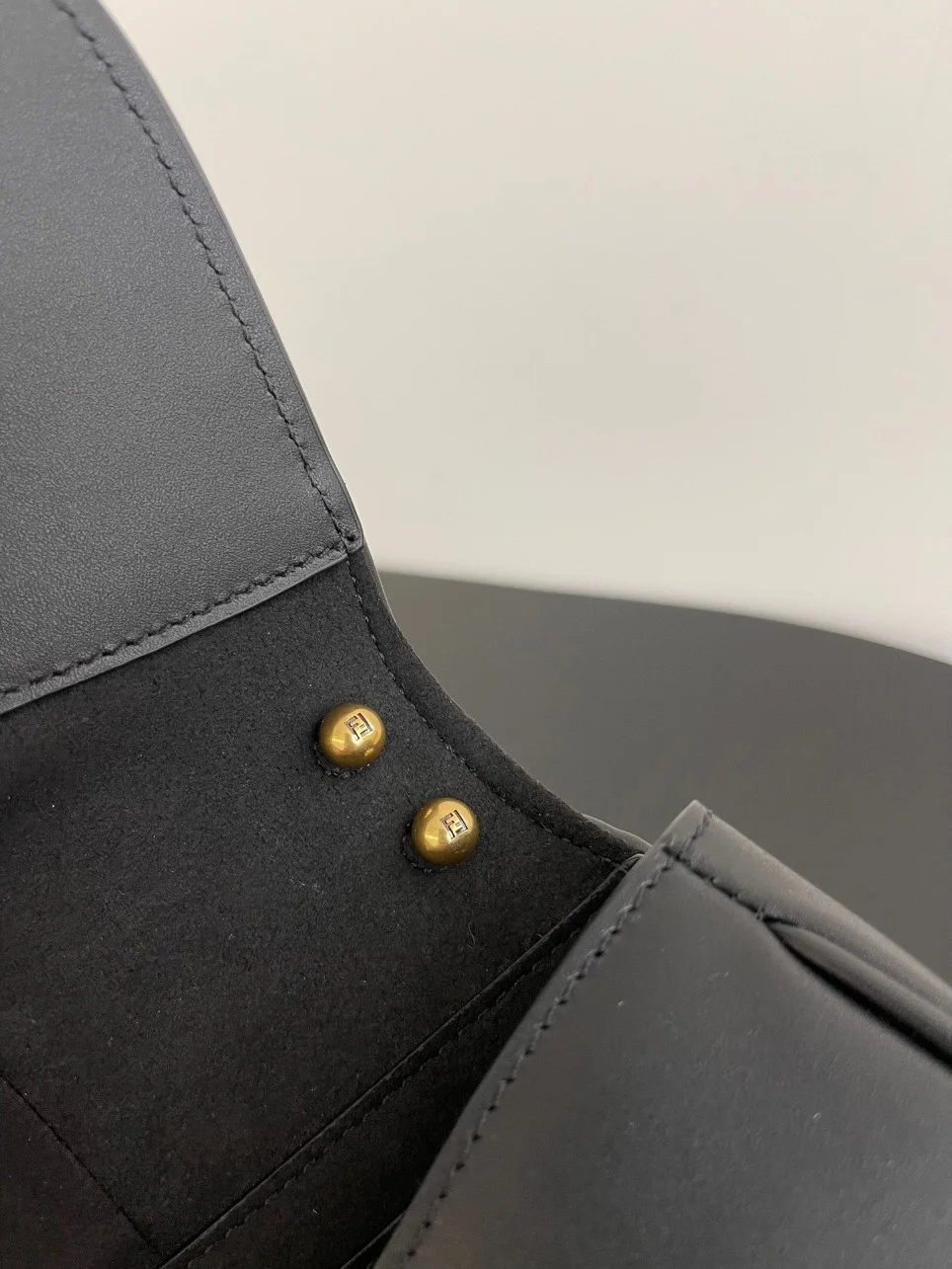 Fendi C’mon Small Bag in Black Calfskin product view 5