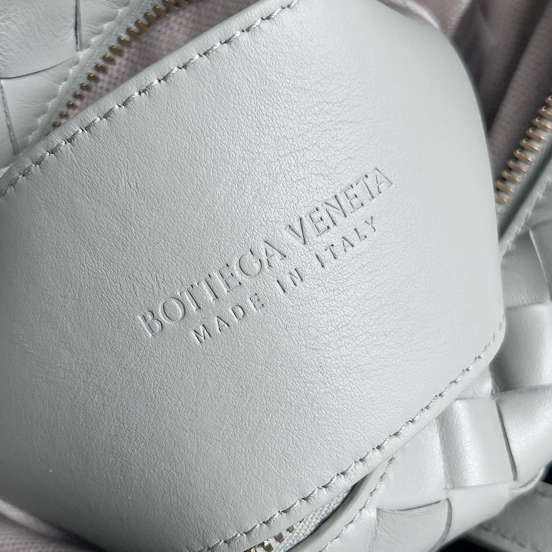 Bottega Veneta Small Loop Crossbody Bag In Sauge Intrecciato Lambskin product view 9
