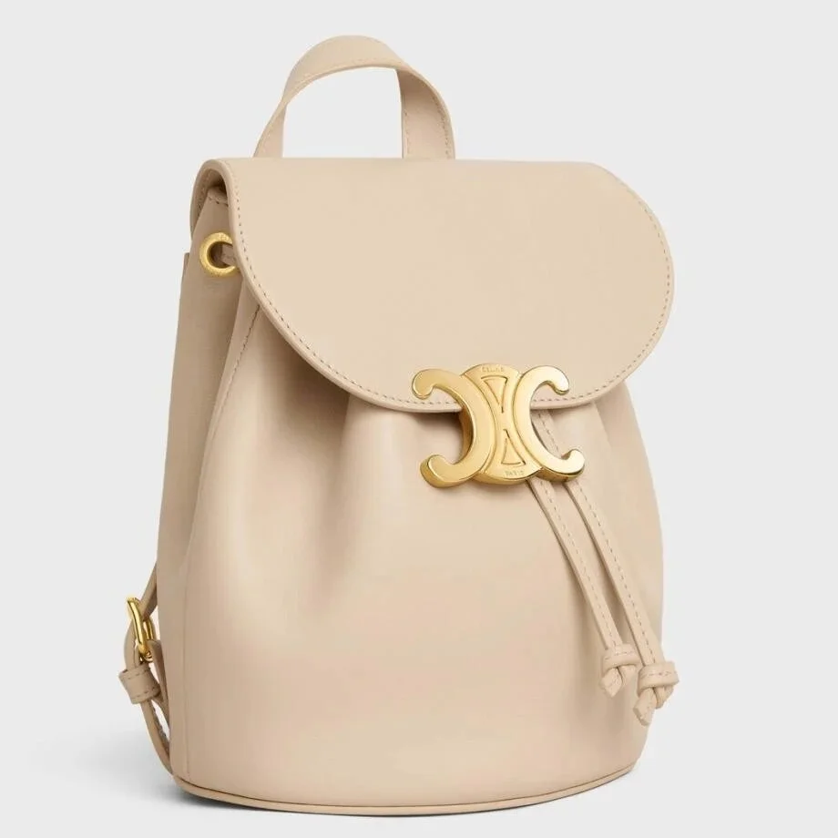 Celine Bonnie Backpack in Nude Calfskin product view 1