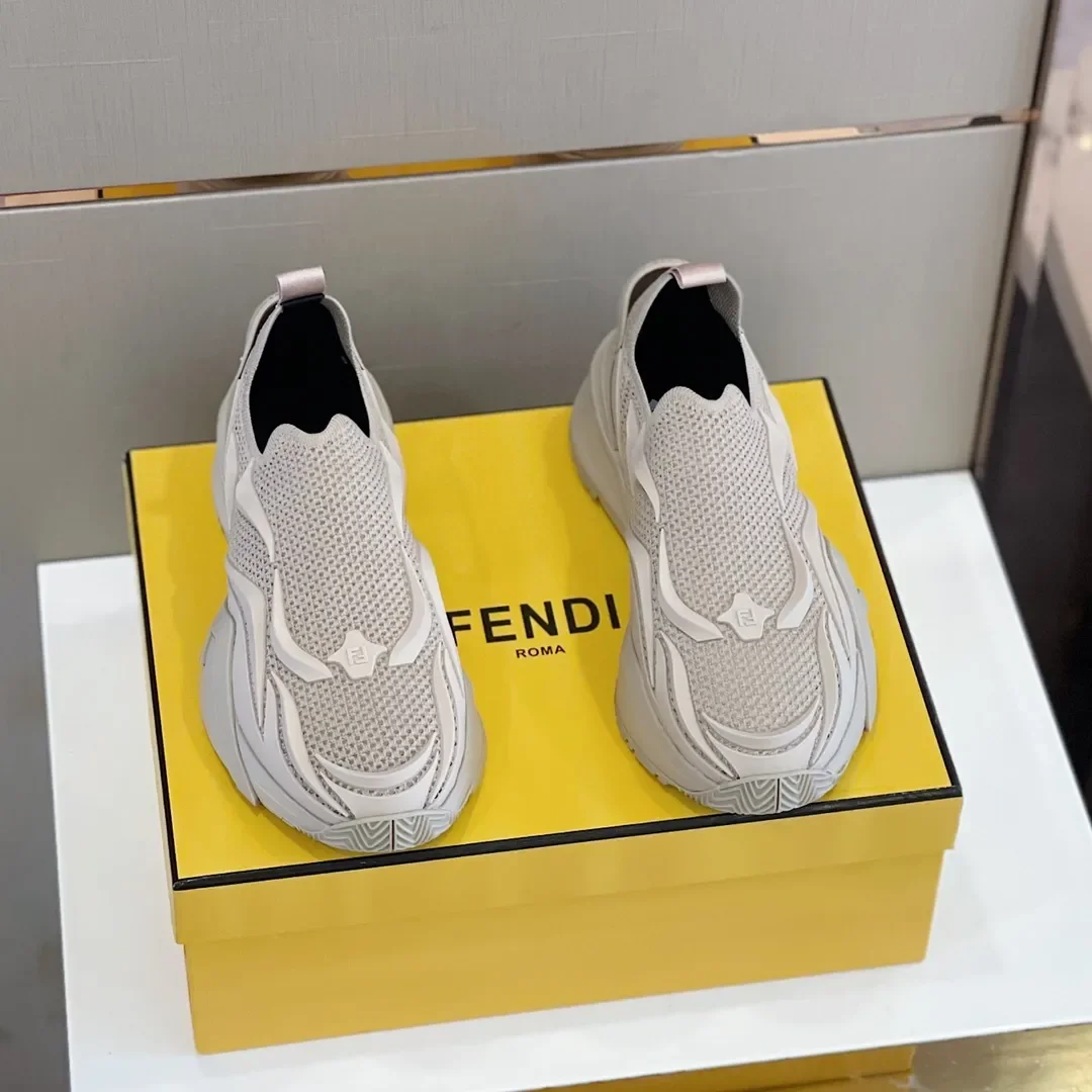 Fendi Flow Slip-On Sneakers — White product view 2