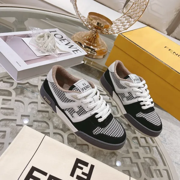 Fendi Match 2024 Sneakers Black White Low product view 3