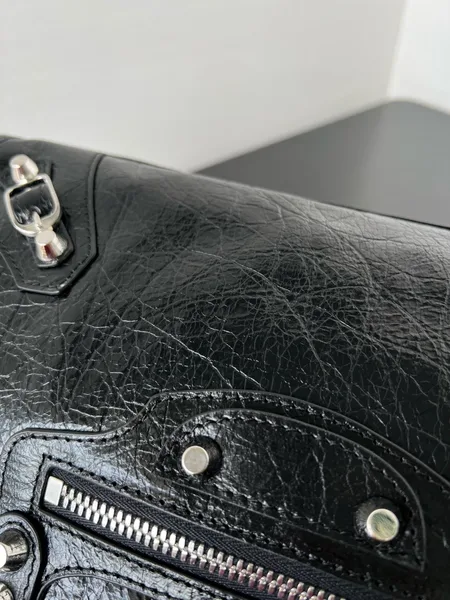 Balenciaga Le City Small Bag in Black Arena Lambskin product view 8